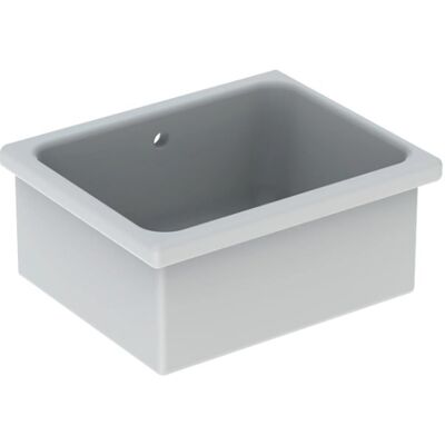 Geberit - Modelo 500.885.00.1 Lavabo Blanco Brillo Rectangular - Fregadero Geberit - Modelo 500.885.00.1 Lavabo Blanco Brillo Rectangular - Fregadero