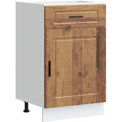 HELLOSHOP26 Mueble De Cocina Vintage Con Puertas Prácticas 50 X 46 X 81,5 Cm Gran Capacidad De Almacenamiento Madera De Ingeniería Acabado Envejecido 020050270 HELLOSHOP26 Mueble De Cocina Vintage Con Puertas Prácticas 50 X 46 X 81,5 Cm Gran Capacidad De Almacenamiento Madera De Ingeniería Acabado Envejecido 020050270