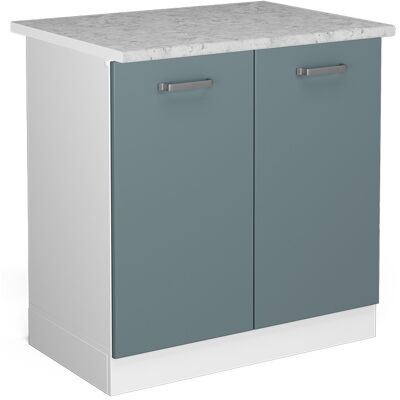 Mueble de cocina Vicco R-Line, 80cm, Gris azulado, Blanco Mueble de cocina Vicco R-Line, 80cm, Gris azulado, Blanco