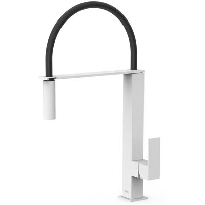 Grifo de Cocina Blanco Mate con Caño Flexible - Grifo Grifo de Cocina Blanco Mate con Caño Flexible - Grifo