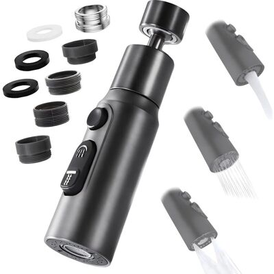 OEM Aireador De Grifo Giratorio 360° – 3 Modos De Rociado – Ahorro De Agua – Filtro Antisalpicaduras – Adaptadores Para Grifos M20/m22/m24 – Crezuo OEM Aireador De Grifo Giratorio 360° – 3 Modos De Rociado – Ahorro De Agua – Filtro Antisalpicaduras – Adaptadores Para Grifos M20/m22/m24 – Crezuo