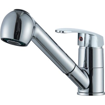 OEM Grifo Mezclador De Cocina Cromado Con Cabezal Giratorio De 360° Y 2 Modos De Rociado Para 1 Orificio, Latón - Otro OEM Grifo Mezclador De Cocina Cromado Con Cabezal Giratorio De 360° Y 2 Modos De Rociado Para 1 Orificio, Latón - Otro