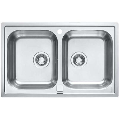 Alveus Line Maxim - Fregadero, 80x51 Cm, Con Control De Desagüe, Acero Inoxidable 1092002 Alveus Line Maxim - Fregadero, 80x51 Cm, Con Control De Desagüe, Acero Inoxidable 1092002