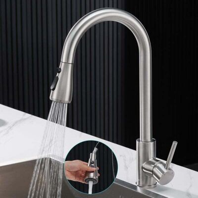 OEM Grifo De Cocina Con Rociador Extraíble - Grifo Mezclador Plegable Para Fregadero De Cocina Con 3 Modos De Rociado, Grifo De Cocina De 360° -crezuo OEM Grifo De Cocina Con Rociador Extraíble - Grifo Mezclador Plegable Para Fregadero De Cocina Con 3 Modos De Rociado, Grifo De Cocina De 360° -crezuo