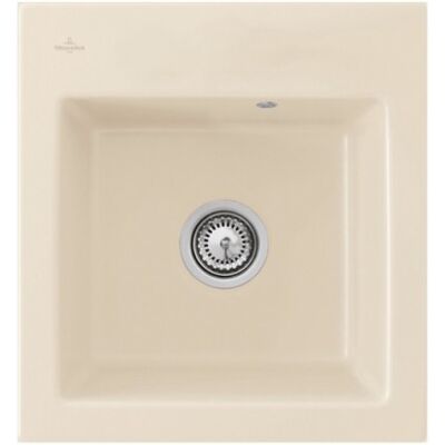Fregadero Subway 45 XS Ivory de Villeroy & Boch - Cerámica y desagüe manual Fregadero Subway 45 XS Ivory de Villeroy & Boch - Cerámica y desagüe manual