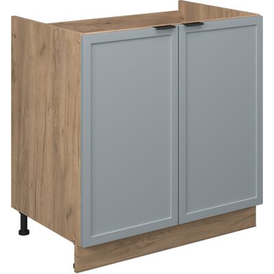 Armario Bajo Para Fregadero Fame-line, Azul Claro-gris, 80 Cm Sin Encimera Vicco Armario Bajo Para Fregadero Fame-line, Azul Claro-gris, 80 Cm Sin Encimera Vicco