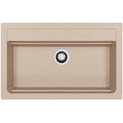 Alveus Atrox - Fregadero De Granito 79x50 Cm, Cierre Rápido, Marfil 1149210 Alveus Atrox - Fregadero De Granito 79x50 Cm, Cierre Rápido, Marfil 1149210