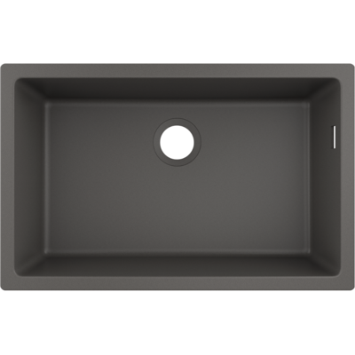 Hansgrohe Modelo 43432290 - Fregadero bajo encimera - Gris piedra - 1 cuenco Hansgrohe Modelo 43432290 - Fregadero bajo encimera - Gris piedra - 1 cuenco