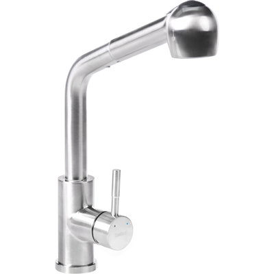 BELIANI Grifo De Cocina Extraíble De Acero Inoxidable Con Resorte Aireador 2 Modos De Rociado Grifo Mezclador Plateado Wichabai BELIANI Grifo De Cocina Extraíble De Acero Inoxidable Con Resorte Aireador 2 Modos De Rociado Grifo Mezclador Plateado Wichabai