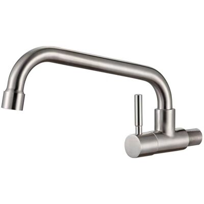 OEM Grifo Mural De Acero Inoxidable, Grifo Para Fregadero De Cocina, Grifo Individual De Agua Fría. OEM Grifo Mural De Acero Inoxidable, Grifo Para Fregadero De Cocina, Grifo Individual De Agua Fría.