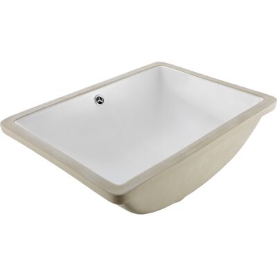 Vevor Lavabo Bajo Encimera De Cerámica Rectangular, Con Rebosadero, Fregadero De Cocina Moderno Bajo Encimera Para Espacios Pequeños, Orificio De Desbordamiento, Color Blanco, 515 X 385 X 190 Mm Vevor Lavabo Bajo Encimera De Cerámica Rectangular, Con Rebosadero, Fregadero De Cocina Moderno Bajo Encimera Para Espacios Pequeños, Orificio De Desbordamiento, Color Blanco, 515 X 385 X 190 Mm