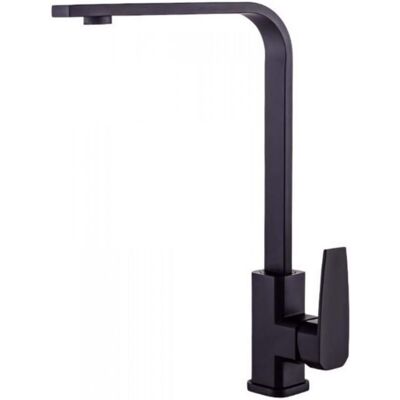 OEM Grifo De Cocina Cuadrado, Grifo De Agua Fría Y Caliente Para Fregadero, Tubo Plano Con Base De Cobre, Negro. OEM Grifo De Cocina Cuadrado, Grifo De Agua Fría Y Caliente Para Fregadero, Tubo Plano Con Base De Cobre, Negro.