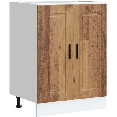 HELLOSHOP26 Mueble De Cocina Porto Con Puertas De Almacenamiento 60 X 46 X 81,5 Cm Ambiente Práctico Y Acogedor Madera De Ingeniería Acabado Envejecido 020050240 HELLOSHOP26 Mueble De Cocina Porto Con Puertas De Almacenamiento 60 X 46 X 81,5 Cm Ambiente Práctico Y Acogedor Madera De Ingeniería Acabado Envejecido 020050240