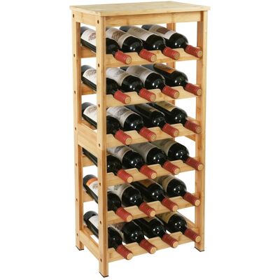Relaxdays Botellero, 24 Botellas, Bambú, Al X An X F: 82 X 36 X 24 Cm, Soporte Para Vino Tinto Y Blanco, Natural Relaxdays Botellero, 24 Botellas, Bambú, Al X An X F: 82 X 36 X 24 Cm, Soporte Para Vino Tinto Y Blanco, Natural