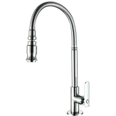 OEM Grifo De Acero Inoxidable Para Cocina Y Jardín Con Caño Giratorio De 360 Grados Y Rociador Extraíble, Para Fregadero, Lavadero, Solo Agua Fría, Acabado Cromado (sin Manguera) -crezuo OEM Grifo De Acero Inoxidable Para Cocina Y Jardín Con Caño Giratorio De 360 Grados Y Rociador Extraíble, Para Fregadero, Lavadero, Solo Agua Fría, Acabado Cromado (sin Manguera) -crezuo
