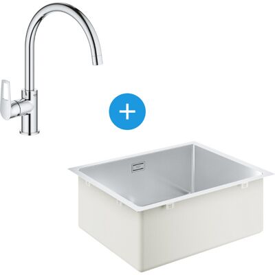 Grohe - Kit de Fregadero K700 - Acero inoxidable, Cromo Grohe - Kit de Fregadero K700 - Acero inoxidable, Cromo