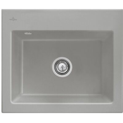 Fregadero Subway 60 s de Villeroy & Boch - Rectangular, Fósil, 600x510mm Fregadero Subway 60 s de Villeroy & Boch - Rectangular, Fósil, 600x510mm