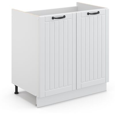 Armario Bajo Para Fregadero Fame-line, Blanco Casa De Campo, 80 Cm Sin Encimera Vicco Armario Bajo Para Fregadero Fame-line, Blanco Casa De Campo, 80 Cm Sin Encimera Vicco