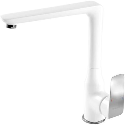 Grifo de cocina Novaservis Nobless Tina - Cartucho cerámico, Blanco/Cromado Grifo de cocina Novaservis Nobless Tina - Cartucho cerámico, Blanco/Cromado
