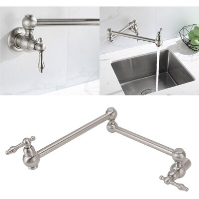OEM Grifo De Cocina Mural Individual, De Cobre, G1/2, Giratorio 360°, Manguera Flexible Giratoria, Agua Fría, Acabado Cromado. OEM Grifo De Cocina Mural Individual, De Cobre, G1/2, Giratorio 360°, Manguera Flexible Giratoria, Agua Fría, Acabado Cromado.