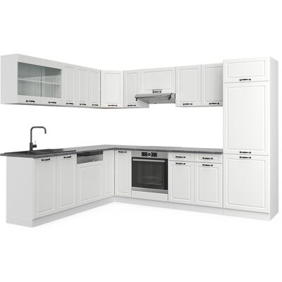 Vicco - Cocina Esquinera R-line, Casa De Campo Blanca/blanca, 227 X 287 Cm , Et Antracita Vicco - Cocina Esquinera R-line, Casa De Campo Blanca/blanca, 227 X 287 Cm , Et Antracita
