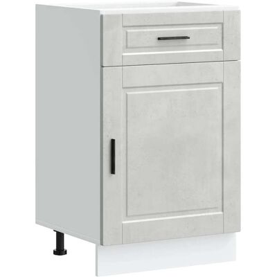 HELLOSHOP26 Mueble De Cocina Moderno Y Funcional Con Espacio De Almacenamiento 50 X 46 X 81,5 Cm Fabricado En Madera De Ingeniería Gris Hormigón 020050266 HELLOSHOP26 Mueble De Cocina Moderno Y Funcional Con Espacio De Almacenamiento 50 X 46 X 81,5 Cm Fabricado En Madera De Ingeniería Gris Hormigón 020050266