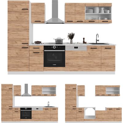 Vicco - Mueble De Cocina R-line, Hormigón/antracita, 300 Cm Con Armario Alto, Et Mármol Vicco - Mueble De Cocina R-line, Hormigón/antracita, 300 Cm Con Armario Alto, Et Mármol
