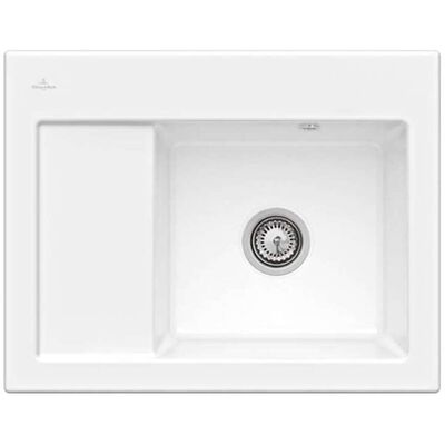 Fregadero compacto Subway 45 de Villeroy & Boch - Blanco CeramicPlus Fregadero compacto Subway 45 de Villeroy & Boch - Blanco CeramicPlus