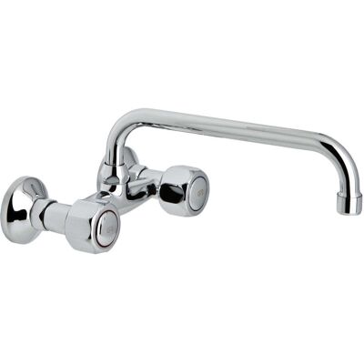 Genebre - 68193 11 45 66 Gamma Grupo Mural Fregadero 15cm Caño Tubo Alto 24 Cm - Ref: 68193 11 45 66 Genebre - 68193 11 45 66 Gamma Grupo Mural Fregadero 15cm Caño Tubo Alto 24 Cm - Ref: 68193 11 45 66