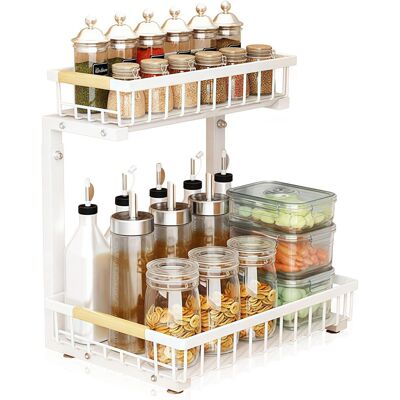 OEM Almacenamiento Metálico Bajo El Fregadero, Almacenamiento Y Organización De Cocina Ajustable, Almacenamiento Bajo El Fregadero De La Cocina, Organizador De Fregadero De Cocina, Organizador De Armario OEM Almacenamiento Metálico Bajo El Fregadero, Almacenamiento Y Organización De Cocina Ajustable, Almacenamiento Bajo El Fregadero De La Cocina, Organizador De Fregadero De Cocina, Organizador De Armario