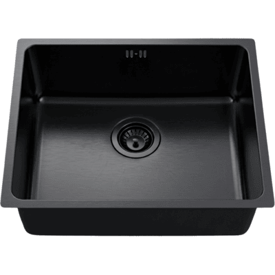Essebagno Inoxa Fregadero 1 Cubeta 54x44 En Acero Inoxidable Negro Essebagno Inoxa Fregadero 1 Cubeta 54x44 En Acero Inoxidable Negro