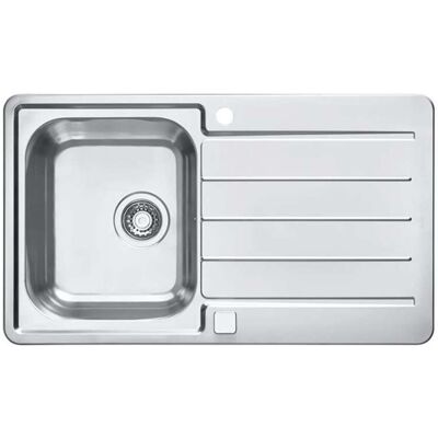 Alveus Line Maxim - Fregadero, 87x51 Cm, Con Control De Desagüe, Acero Inoxidable 1085954 Alveus Line Maxim - Fregadero, 87x51 Cm, Con Control De Desagüe, Acero Inoxidable 1085954