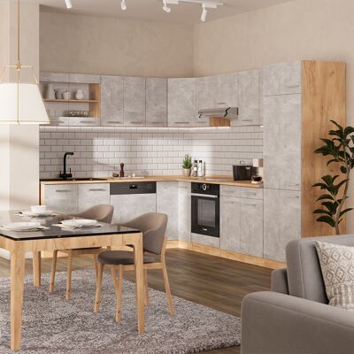Cocina PT Mármore VICCO en esquina modular 227x287cm Cocina PT Mármore VICCO en esquina modular 227x287cm