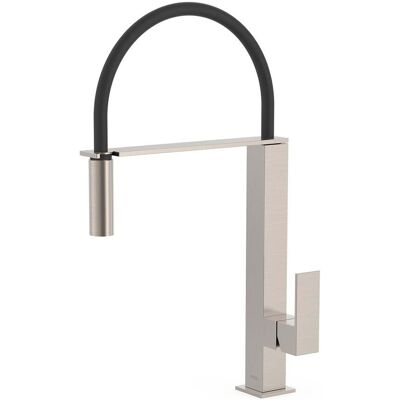 Grifo de Cocina de Acero Tres - Caño Flexible, Mangueras G3/8, Diseño Moderno Grifo de Cocina de Acero Tres - Caño Flexible, Mangueras G3/8, Diseño Moderno