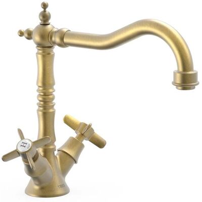 Grifería Tres - 24234201LM - Antique Brass Matte - Grifo Grifería Tres - 24234201LM - Antique Brass Matte - Grifo