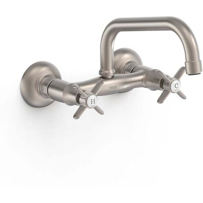 Grifo de Cocina de Acero Inoxidable de Pared - Bimando - Colección Cocina Grifo de Cocina de Acero Inoxidable de Pared - Bimando - Colección Cocina