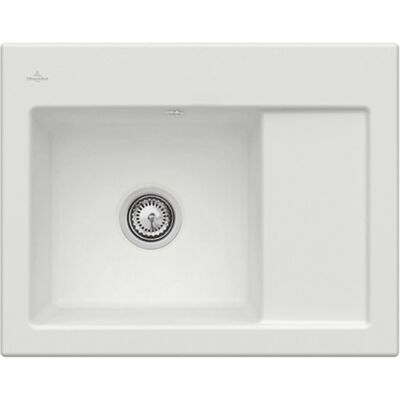 Fregadero compacto Subway 45 de Villeroy & Boch - 65x51cm, desagüe a la derecha Fregadero compacto Subway 45 de Villeroy & Boch - 65x51cm, desagüe a la derecha