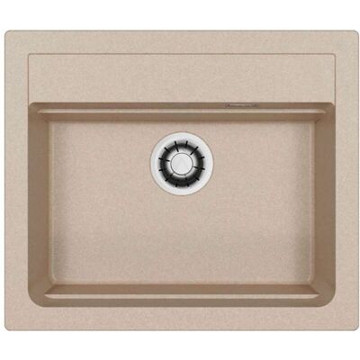 Alveus Atrox - Fregadero De Granito 59x50 Cm, Cierre Rápido, Marfil 1149203 Alveus Atrox - Fregadero De Granito 59x50 Cm, Cierre Rápido, Marfil 1149203