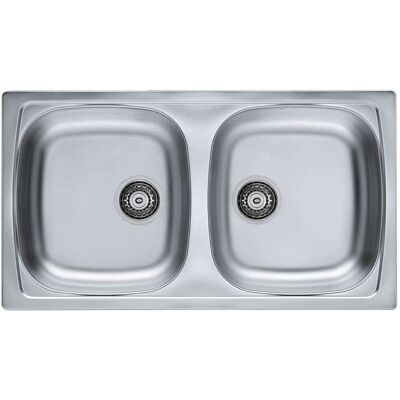 Alveus Basic - Fregadero, 78x44 Cm, Acero Inoxidable 1049232 Alveus Basic - Fregadero, 78x44 Cm, Acero Inoxidable 1049232