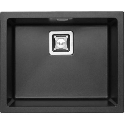 Alveus Quadrix Granital - Fregadero De Granito 56x46 Cm, Con Control De Desagüe, Twilight 1108038 Alveus Quadrix Granital - Fregadero De Granito 56x46 Cm, Con Control De Desagüe, Twilight 1108038