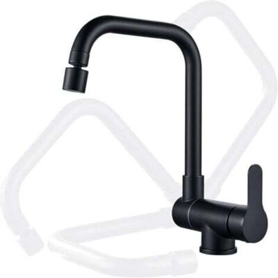 OEM Grifo De Cocina Con Ventana Frontal Giratoria De 360°, 2 Modos De Rociado, Grifo Monomando Plegable Para Fregadero (negro) OEM Grifo De Cocina Con Ventana Frontal Giratoria De 360°, 2 Modos De Rociado, Grifo Monomando Plegable Para Fregadero (negro)