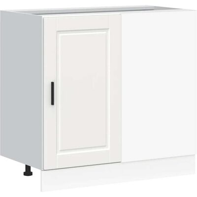 HELLOSHOP26 Mueble De Cocina Moderno Con Puertas Prácticas 86 X 46 X 81,5 Cm Madera De Ingeniería Blanca 020050506 HELLOSHOP26 Mueble De Cocina Moderno Con Puertas Prácticas 86 X 46 X 81,5 Cm Madera De Ingeniería Blanca 020050506