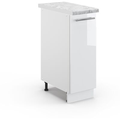 Vicco - Armario De Farmacia Fame-line, Blanco Alto Brillo, 30 Cm , Et Mármol Vicco - Armario De Farmacia Fame-line, Blanco Alto Brillo, 30 Cm , Et Mármol