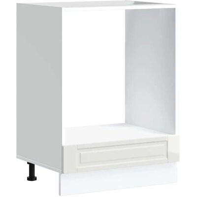 HELLOSHOP26 Mueble Para Horno Moderno Y Compacto Con Práctico Espacio De Almacenamiento 60 X 46 X 81,5 Cm Fabricado En Madera De Ingeniería Blanca Brillante 020050304 HELLOSHOP26 Mueble Para Horno Moderno Y Compacto Con Práctico Espacio De Almacenamiento 60 X 46 X 81,5 Cm Fabricado En Madera De Ingeniería Blanca Brillante 020050304