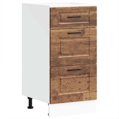HELLOSHOP26 Mueble De Cocina Con Patas Ajustables Amplio Espacio De Almacenamiento 40 X 46 X 81,5 Cm Madera De Ingeniería Acabado Envejecido 020050464 HELLOSHOP26 Mueble De Cocina Con Patas Ajustables Amplio Espacio De Almacenamiento 40 X 46 X 81,5 Cm Madera De Ingeniería Acabado Envejecido 020050464