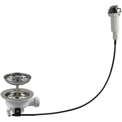 OEM Tapón De Desagüe Para Fregadero De Cocina Con Control Por Cable Y Cesta Filtrante (114 Mm) OEM Tapón De Desagüe Para Fregadero De Cocina Con Control Por Cable Y Cesta Filtrante (114 Mm)