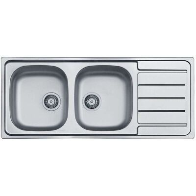 Alveus Line - Fregadero, 116x50 Cm, Acero Inoxidable 1087978 Alveus Line - Fregadero, 116x50 Cm, Acero Inoxidable 1087978