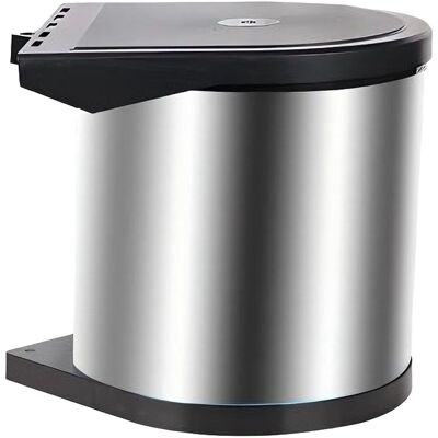 Relaxdays Cubo Empotrable 8 L, Tapa Basculante, Hbt: 27,5x27x28 Cm, Para Mueble Bajo Fregadero, Acero Inoxidable Relaxdays Cubo Empotrable 8 L, Tapa Basculante, Hbt: 27,5x27x28 Cm, Para Mueble Bajo Fregadero, Acero Inoxidable