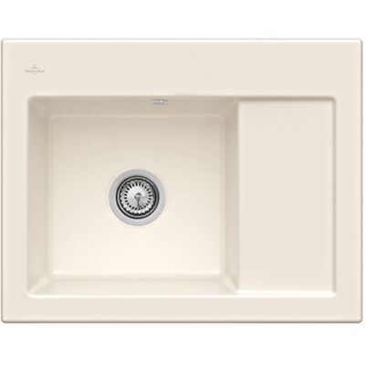 Fregadero compacto Subway 45 de Villeroy & Boch - Crema CeramicPlus Fregadero compacto Subway 45 de Villeroy & Boch - Crema CeramicPlus