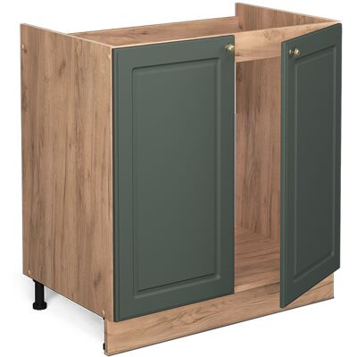 Armario Bajo Para Fregadero Fame-line, Verde Dorado Casa De Campo, 80 Cm , Et Roble, Vicco Armario Bajo Para Fregadero Fame-line, Verde Dorado Casa De Campo, 80 Cm , Et Roble, Vicco